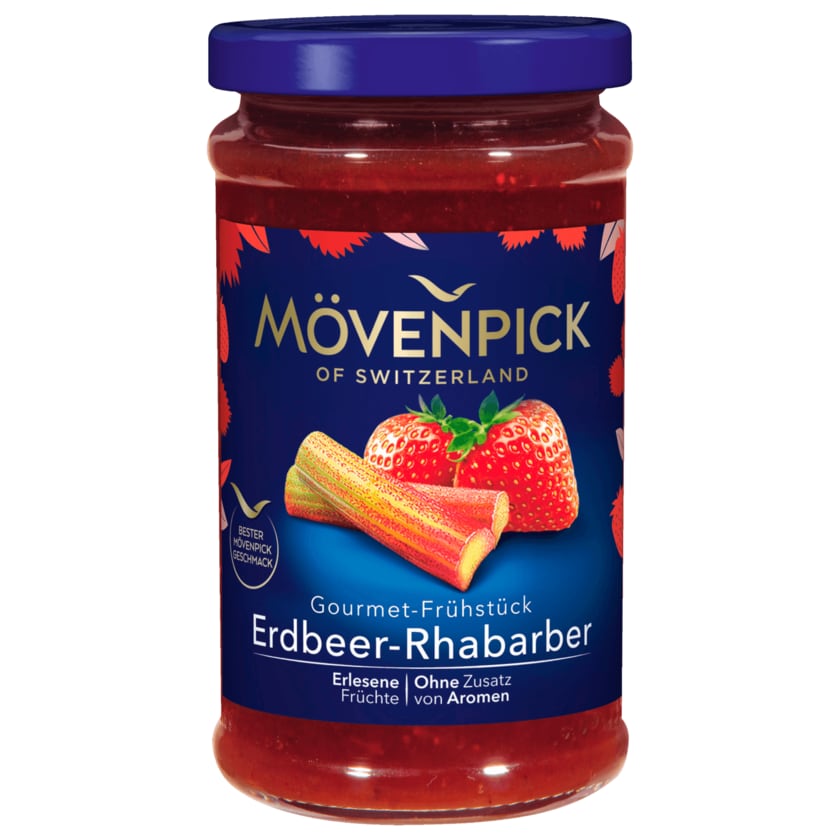 Mövenpick Fruchtaufstrich Gourmet-Frühstück Erdbeer-Rhabarber 250g